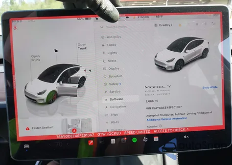2025 Tesla Model Y Long Range Dual Motor All-Wheel Drive from USA, damaged, VIN 7SAYGDEE4SF261567